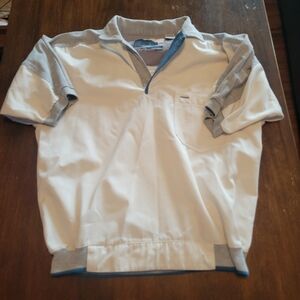 Vintage Pierre Cardin Colorblock Polo Shirt Banded Waist Mens M Retro